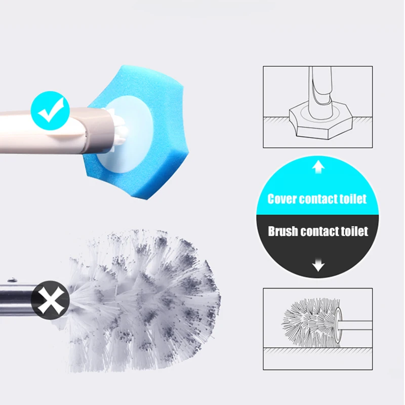 ONEUP одноразовая щётка для туалета стерилизатор без мертвой углы набор для чистки туалетной щетки держатель Очиститель инструмент Аксессуары для ванной комнаты