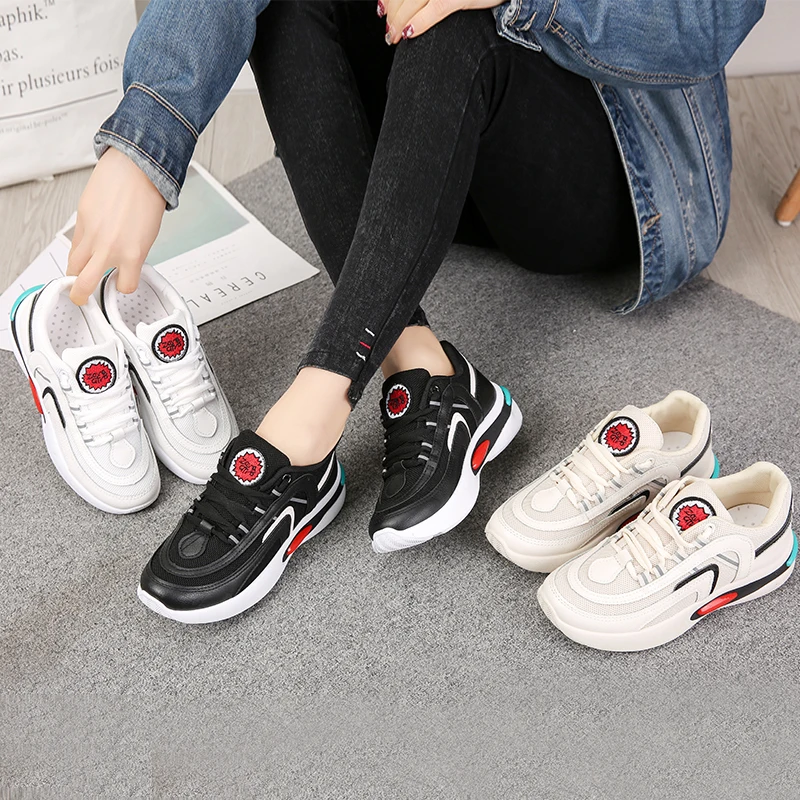 

Women's Sports Shoes,Running Shoes,Fitness Shoes,Off White,Size 35-40,Heel Height 4.5cm,Pu Surface,Breathable and Non-slip