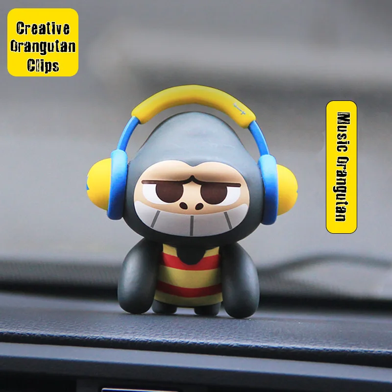 1 шт. ПВХ освежитель воздуха для автомобиля креативный мультяшный орангутанг