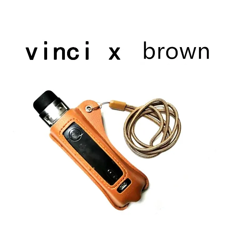 Кожаный чехол для VOOPOO Vinci X pod mod kit vape защитный кожи с ремешком |