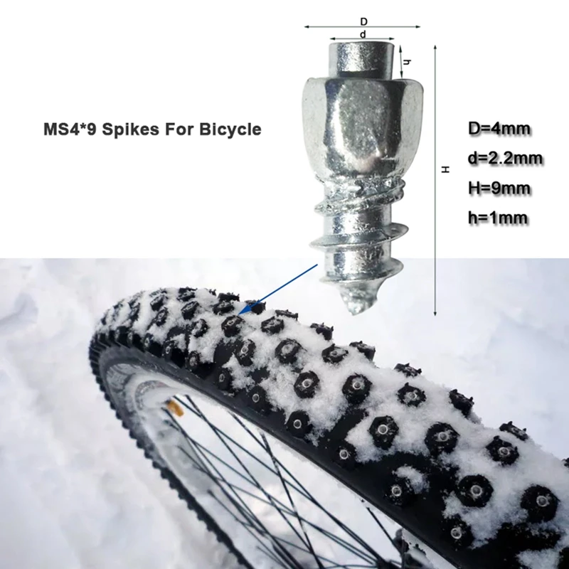 9 mm Tire Studs Snow Spikes Anti-Slip Anti-Ice for Car Truck Bicycle Boot Motorcycle ATV SUV Auto | Автомобили и мотоциклы