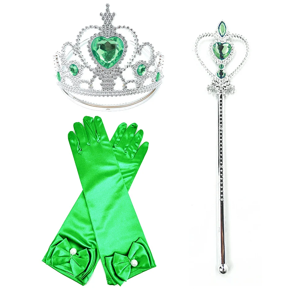 Набор детских вечерние аров: королева Эльза Аврора Рапунцель|Перчатки и варежки|