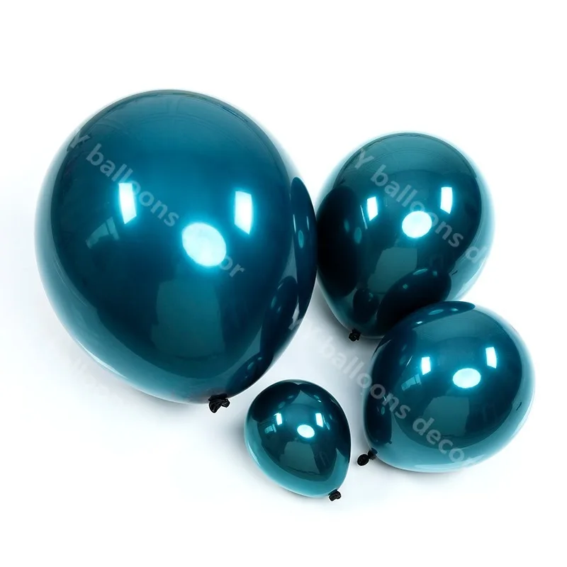 103Pcs Teal Blue Double Global Balloon White Garland Arch Kit Birthday Wedding Valentine's Day Anniversary | Дом и сад