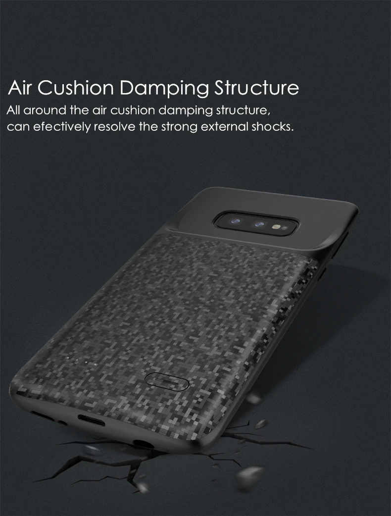 Для samsung S10 зарядное устройство чехол S10e силиконовый бампер ультра тонкий ударопрочный Powerbank для samsung S10 Plus чехол для батареи