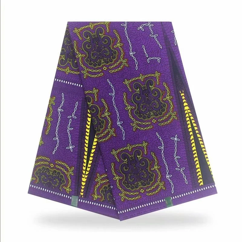 

African Wax Cloth New 1 Yards Nigerian Cotton Wax Dyed Cloth is Suitable for Hand-Made Hair Band, Bags And Other Accessories