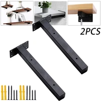 2pcs stainless steel folding bracket shelf support adjustable shelf holder industrial wall mounted bench table shelf furniture