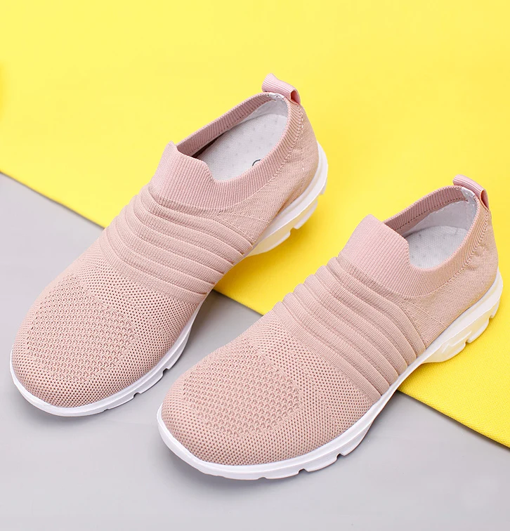 Весна 2020 Новинка Женская обувь Легкие ботинки Женские повседневные носки на