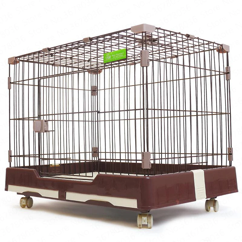 Новая клетка для собак домашних питомцев с унитазом и колесиком маленьких милая
