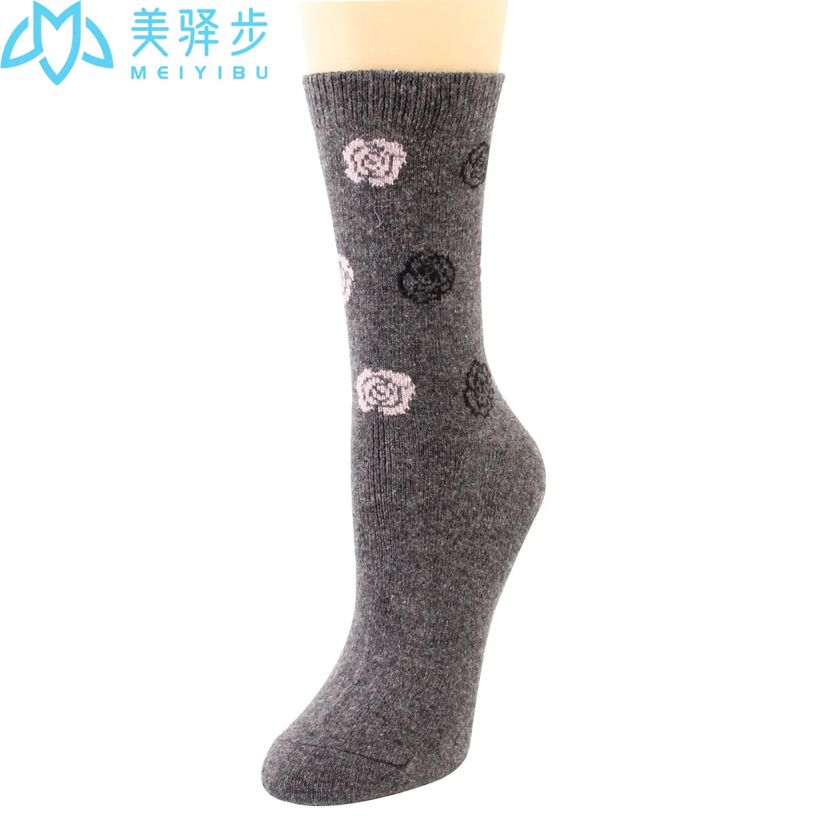 Winter rose wool socks 12 pairs per set thickening keep warm soft and comfortable cashmere socks