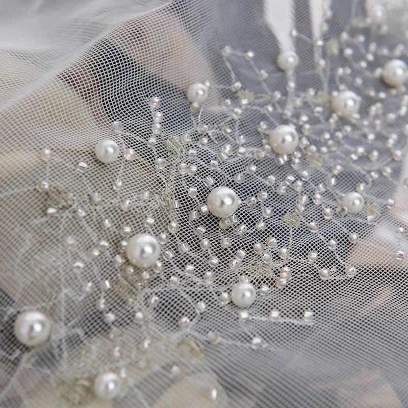 Французские светильник Роскошные Жемчужные тюлевые занавески яркие алмазные