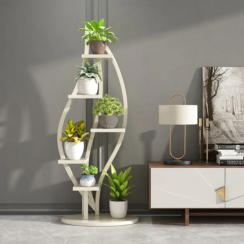 

6 ярусов, металлическая подставка для растений, 6 держателей для цветочных горшков, полки, стеллаж, органайзер для хранения для балкона, сада,...