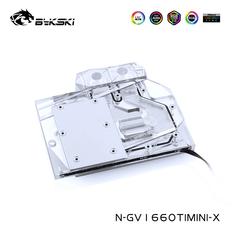 Водный блок Bykski для Gigabyte Geforce RTX1660TI/2060/1060 Super MINI ITX OC радиатор с медным охлаждением