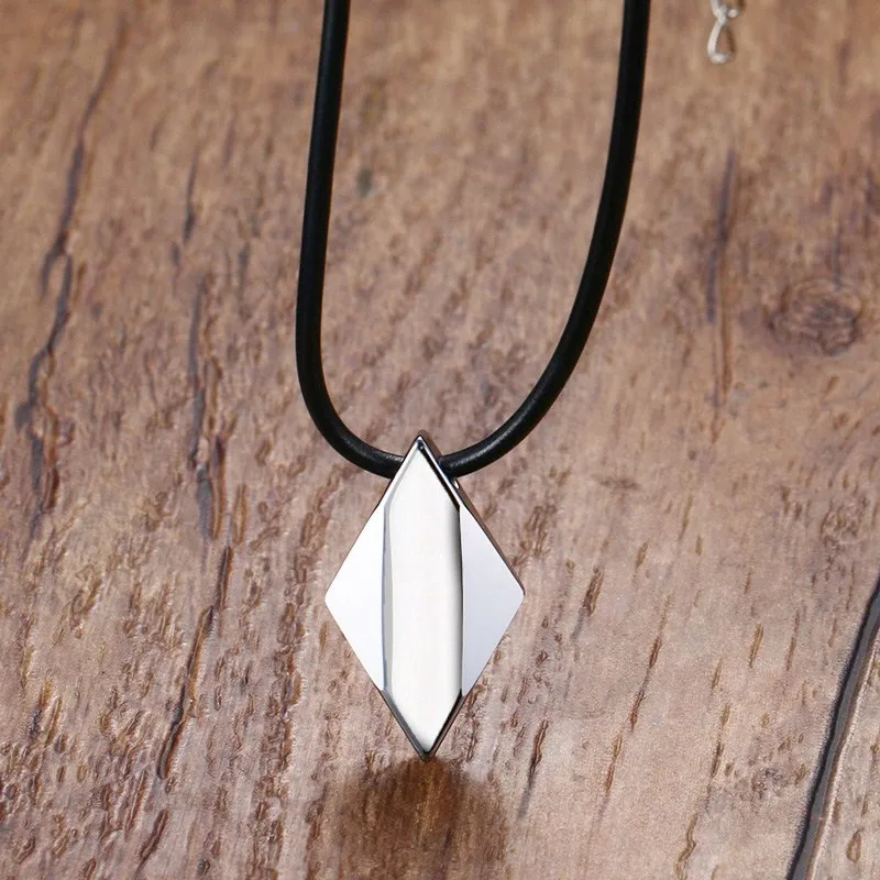 

FXM stainless steel necklace hot sell gold color popular single women 26mm Prism lover gift women jewelry
