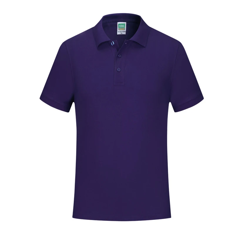 

Custom pattern short sleeve polo shirt contrast two color stripe Lapel T-shirt summer new street dress casual fashion men's and