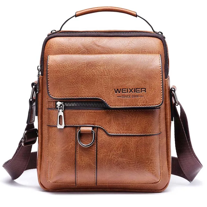 

Brand Men Shoulder Bag for 9.7" ipad Men PU Leather Flaps Men's Crossbody Bags Business Flap Male Messenger Bag Travel Bag 2021