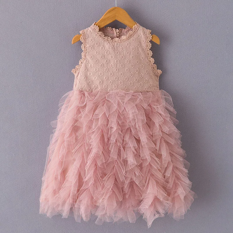 Платье для девочек Сезон весна-осень Новый бренд Элегантные костюмы с жемчугом