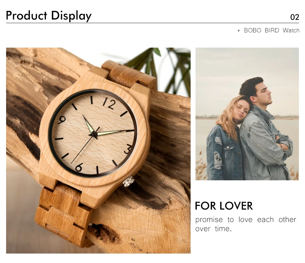 Logo Custmized BOBO BIRD из натурального бамбука деревянные часы для мужчин Япония движение мужские t часы relogio masculino B-D27