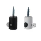 20 шт. зажим для кабеля, крючок для проволочного шнура, металлический Железный материал для длинных детали, детали для украшения, фиксатор для светильника