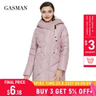 GASMAN 2021 новая зимняя куртка для женщин с капюшоном теплое длинное толстое пальто парка с капюшоном женская теплая коллекция пуховик размера плюс 1702