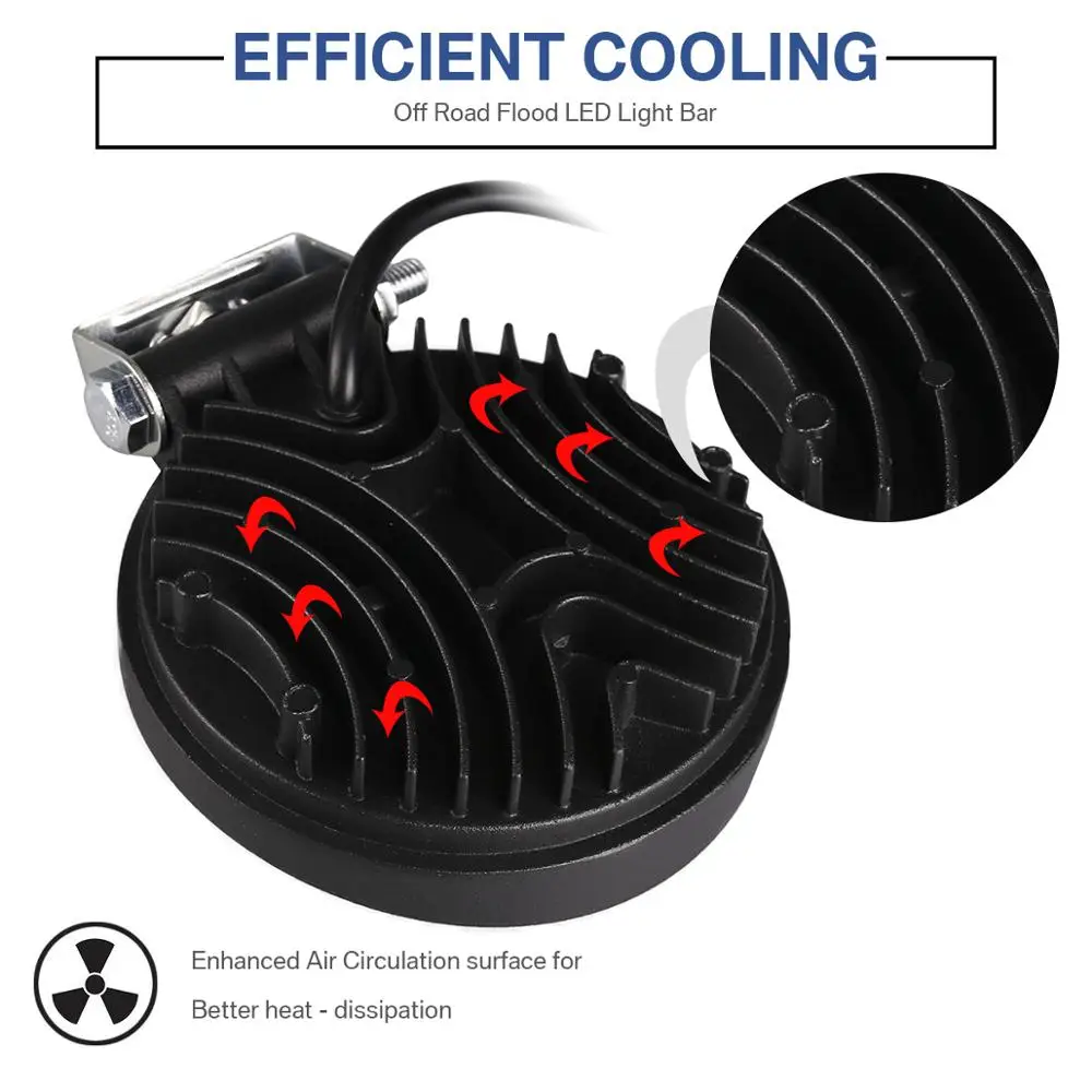 4 &quotдюйма 42 Вт светодиодный рабочий светильник брус поточного комбо стручки