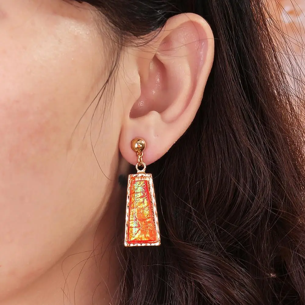 Женский комплект ювелирных изделий MINHIN набор ожерелье и серьги с зеленым