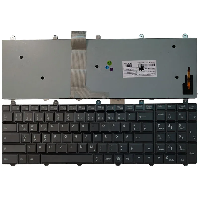 Новая немецкая клавиатура для ноутбука Clevo P150EM P170EM P370EM P570WM с подсветкой|laptop