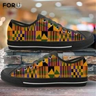 Кроссовки женские холщовые на шнуровке, с Африканским принтом