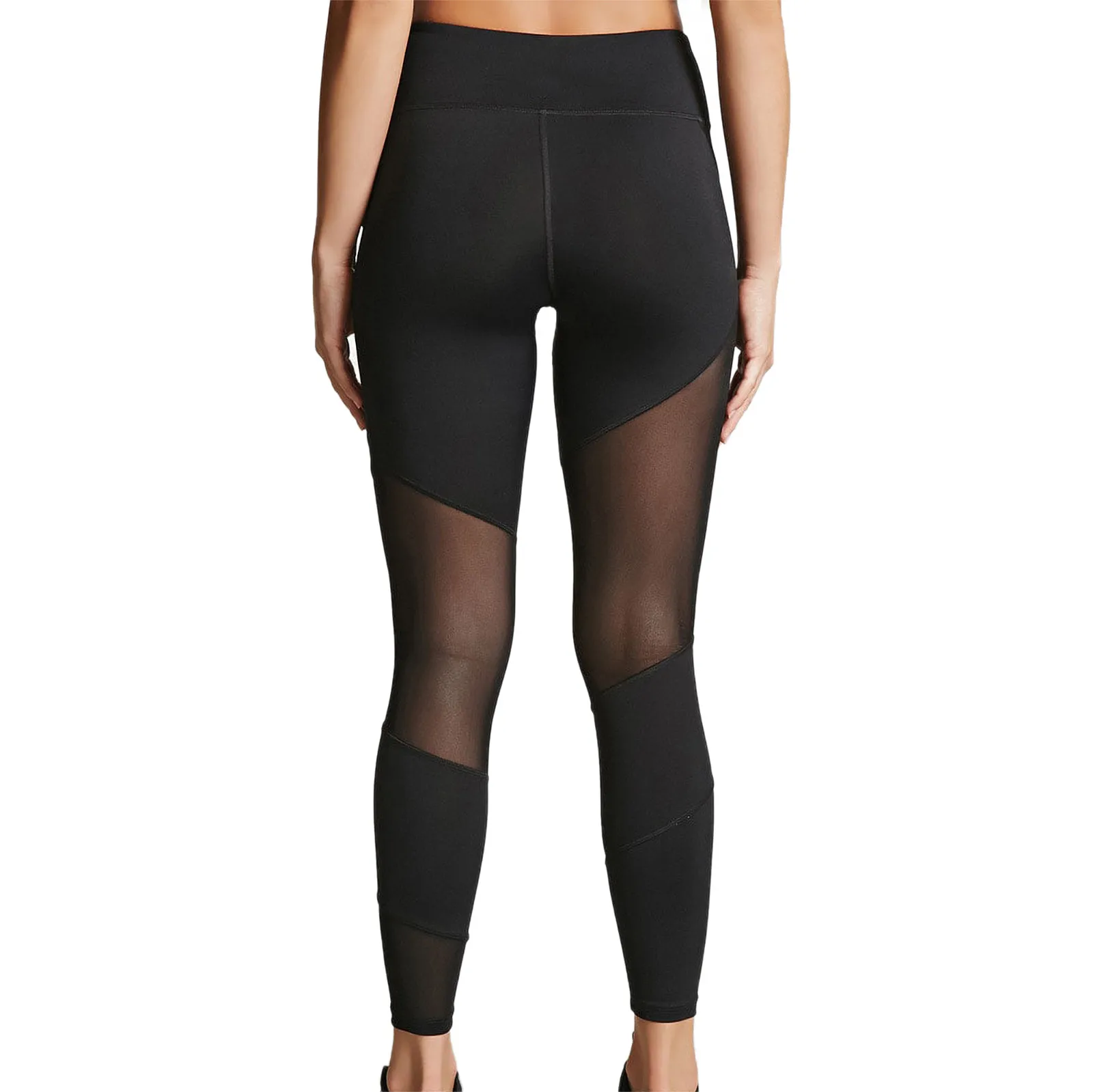 

#h40 Women's Fashion Workout Leggings Fitness Sports Gym Running Athletic Pants Mesh Patchwork Seamless Legging Workout Pants