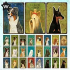 Металлический знак в виде собаки, порода, Оловянная табличка, винтажные животные, настенные наклейки, табличка, металлическая пластина, Милый Постер дружбы, рыночный металлический декор для собаки