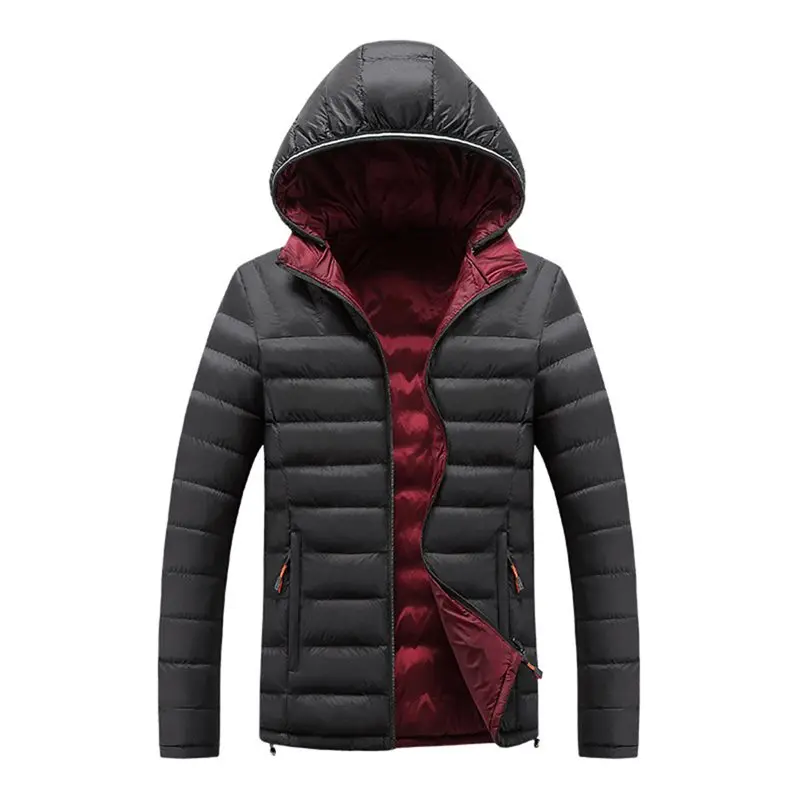 Мужская однотонная куртка пуховик теплая Вельветовая с утеплителем