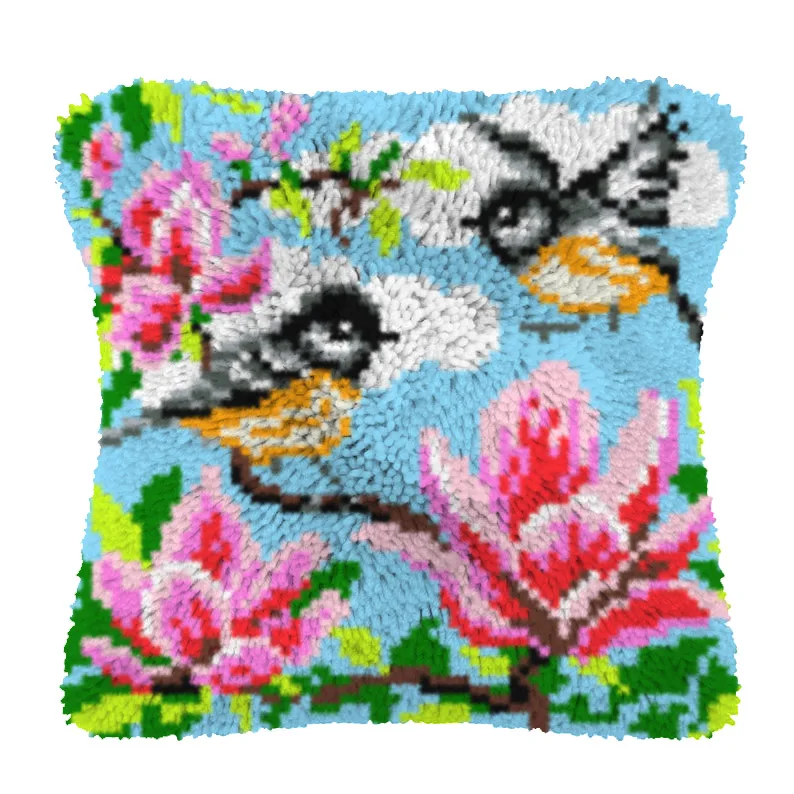 

Animal Flower Bird DIY Segment Embroidery Material Latch Hook Handcraft Carpet Embroidery Latch Hook Rug Kits