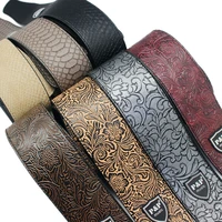 leather genuine guitar strap 2 5 inch adjustable soft belt for classical bass music hobby guitar accessories