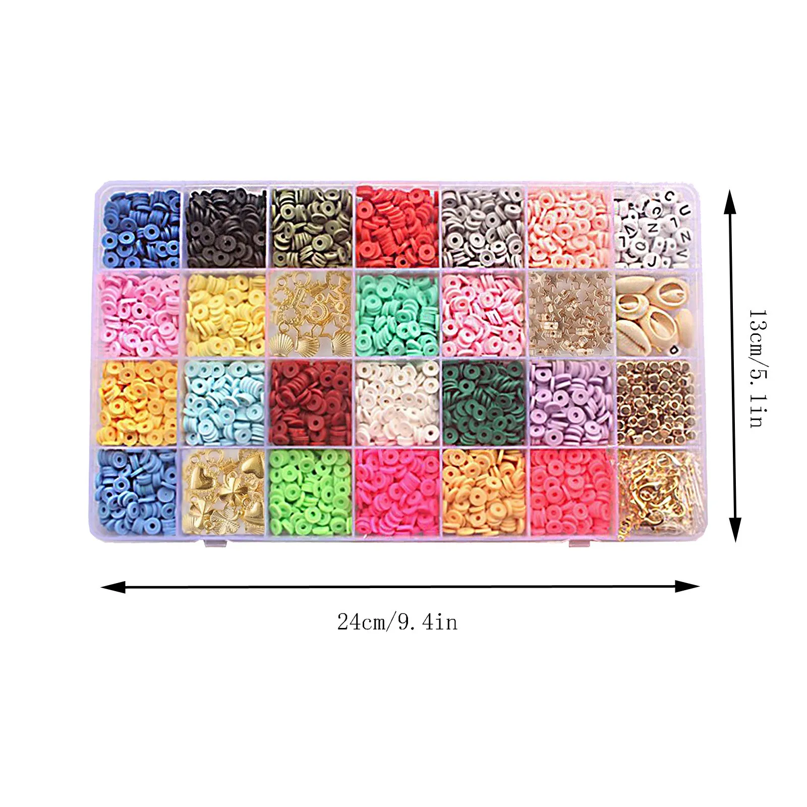 

Diy Beads For Bracelet Toys Space Beads 4426 Pieces 6 Mm Flat Handmade Polymer Beads Educational Toys For Kids