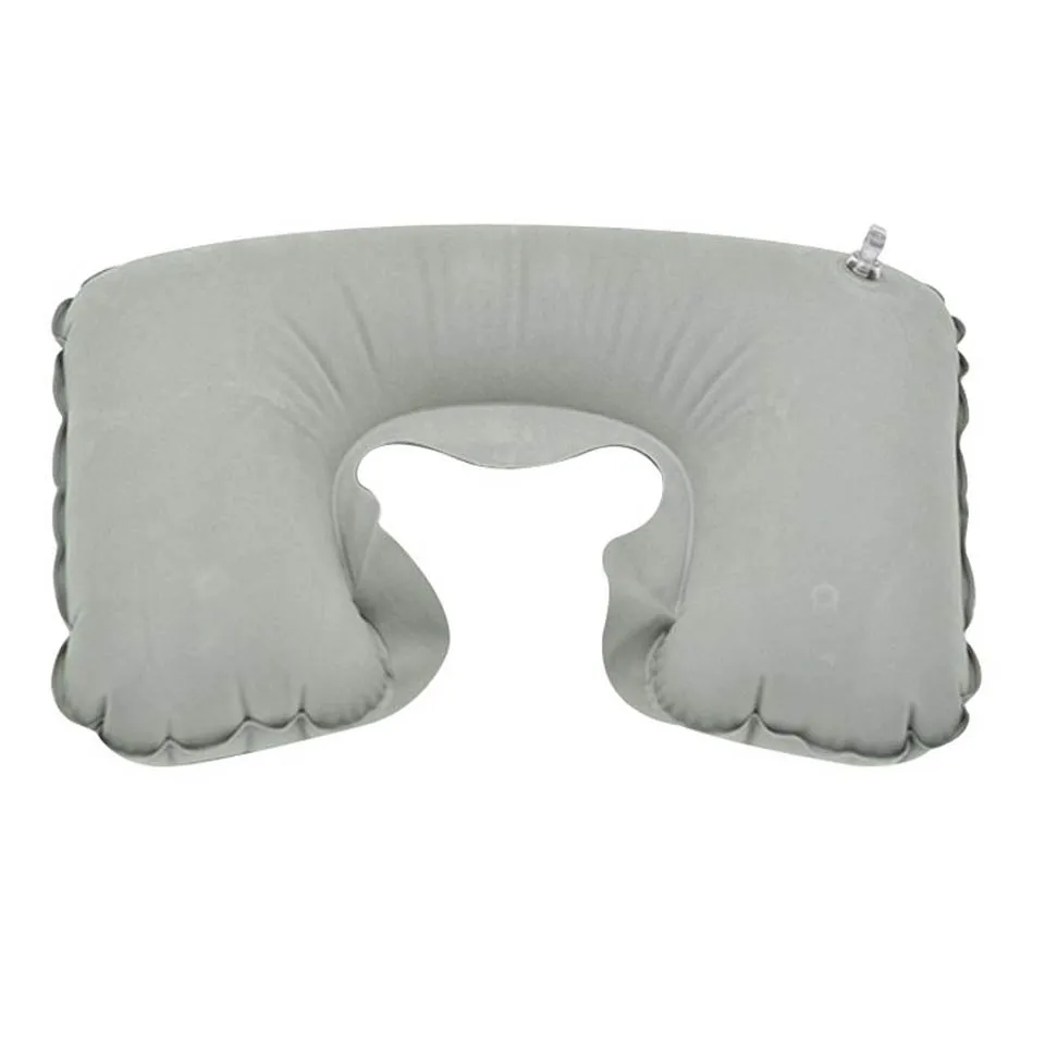 Надувная U-образная подушка для путешествий портативная шеи и подголовника