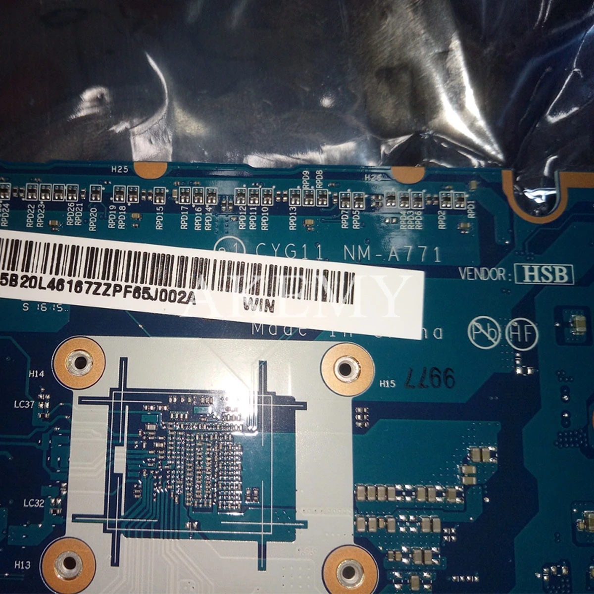 

For Lenovo Yoga 710-11ISK NM-A771 5B20L46167 11.6 inch laptop motherboard with SR2ER 4405Y CPU 4G RAM 100% tested work