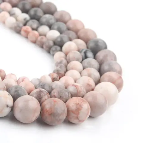 Минеральные бусины GMB724 набор 91 шт