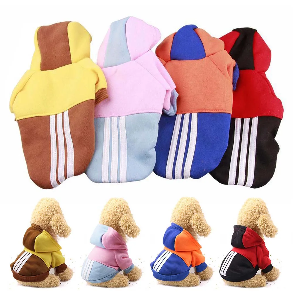 Одежда для собак зимние спортивные толстовки маленьких чихуахуа мопса
