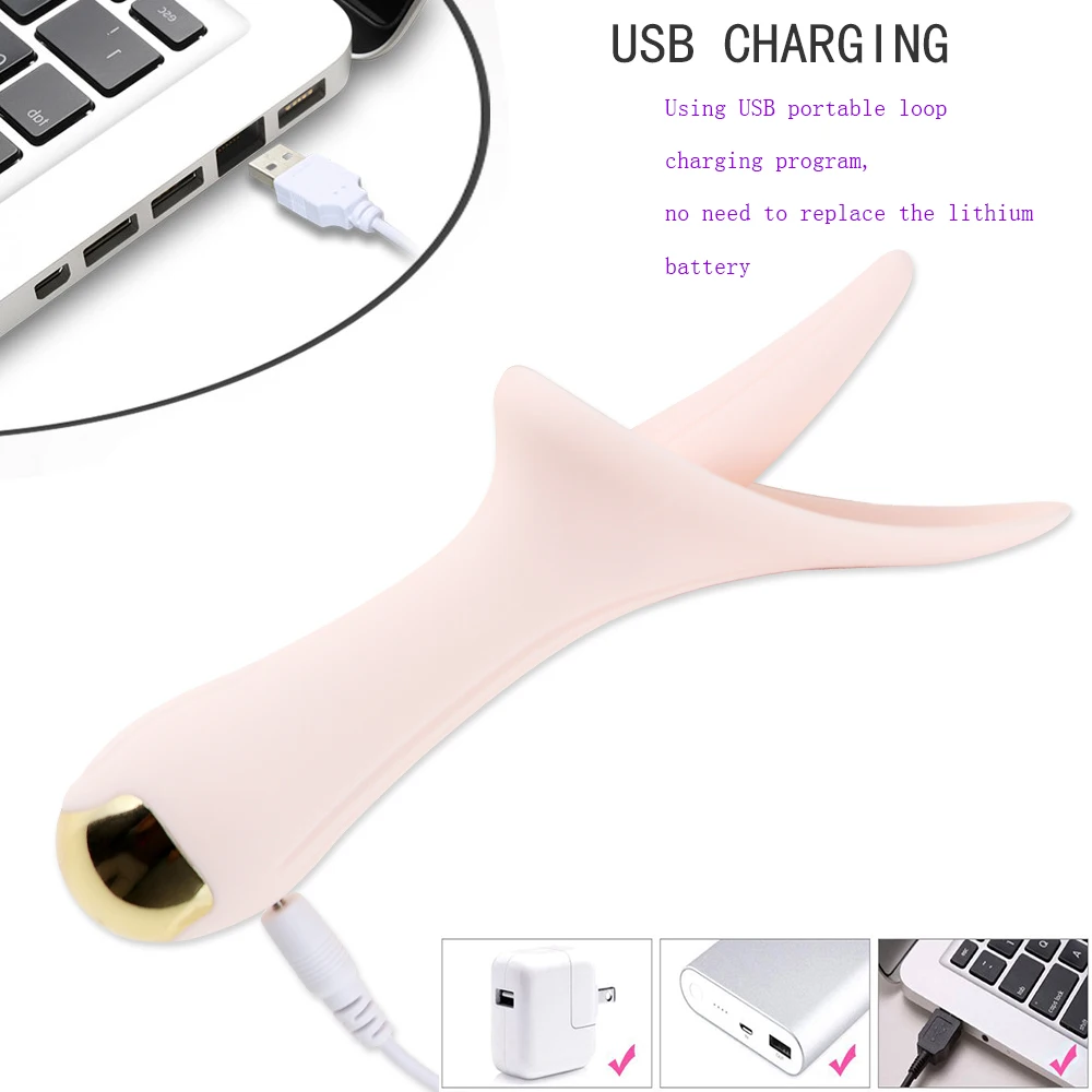 Вибромассажер для стимуляции точки G и сосков 30 режимов|Вибраторы