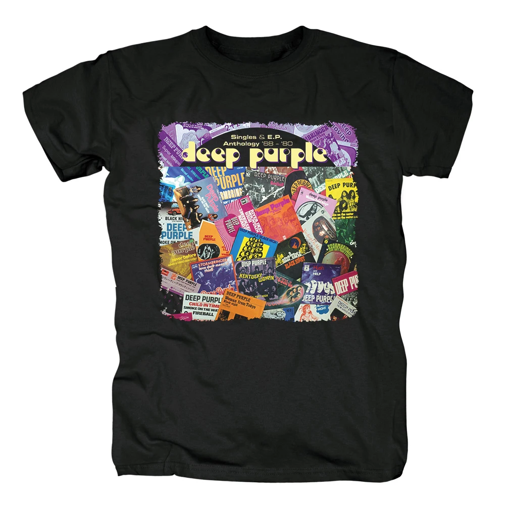 Темно-фиолетовая Мужская черная футболка с коротким рукавом | одежда