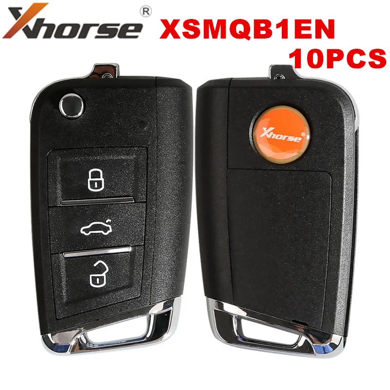 

10 шт./лот Xhorse XSMQB1EN для VW MQB Smart Бесконтактный дистанционный ключ 3 кнопки для VVDI2/VVDI Key Tool 10 шт./лот