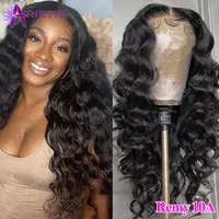 brazilian loose deep wave human hair wig for black women 13x4x1 t part lace wig 4x1 loose wave lace front human hair wigs