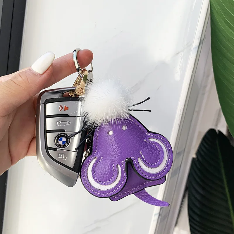 Брелок для ключей из искусственной кожи высокого качества маленькая мышь