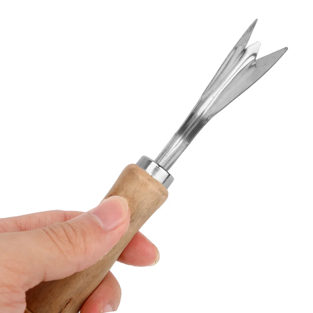 HILIFE нож для удаления Ананас Семена Овощечистка из нержавеющей стали с деревянной