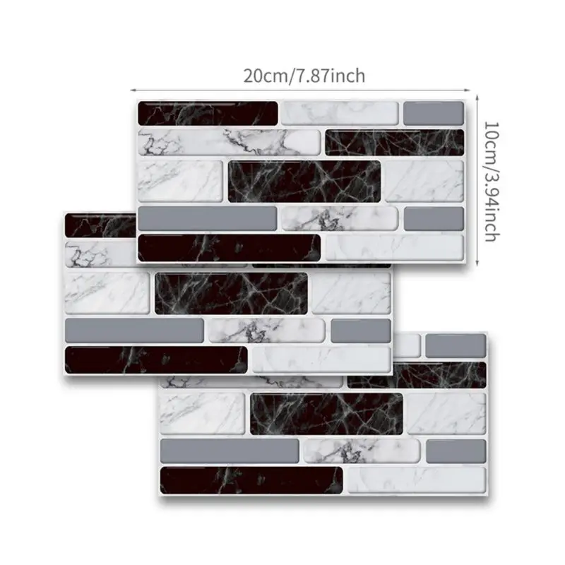 

9/27pcs Peel-and-stick Tile Splashbacks, Self-adhesive Tile Stickers Suitable For Kitchen, Bathroom, Countertop, Industrial Wind