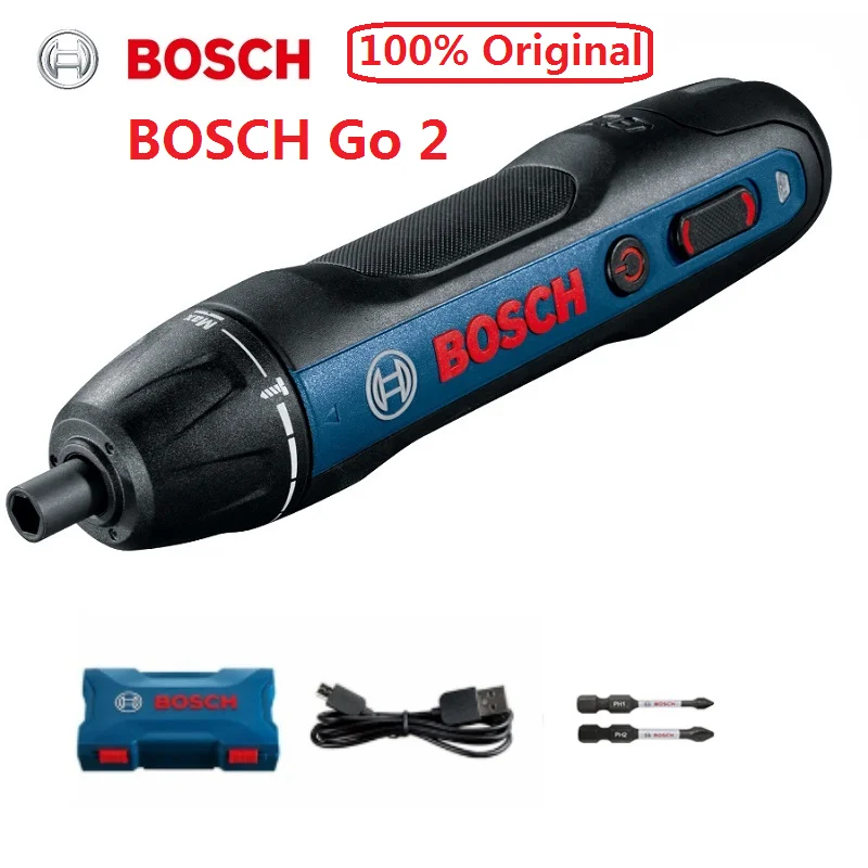 Новый оригинальный набор электрических мини отверток BOSCH Go 2 3 6 В USB