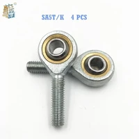 4pcs sa5tk posa5 5mm right hand male outer thread metric rod end joint bearing free shipping sa5