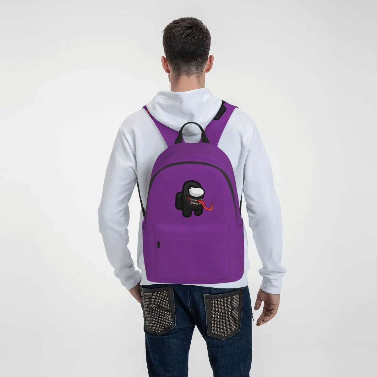 

Anime Video Game Backpack Team Impostor Sus Sussy Amogus Backpack Trending Bag Man Woman Schoolbag