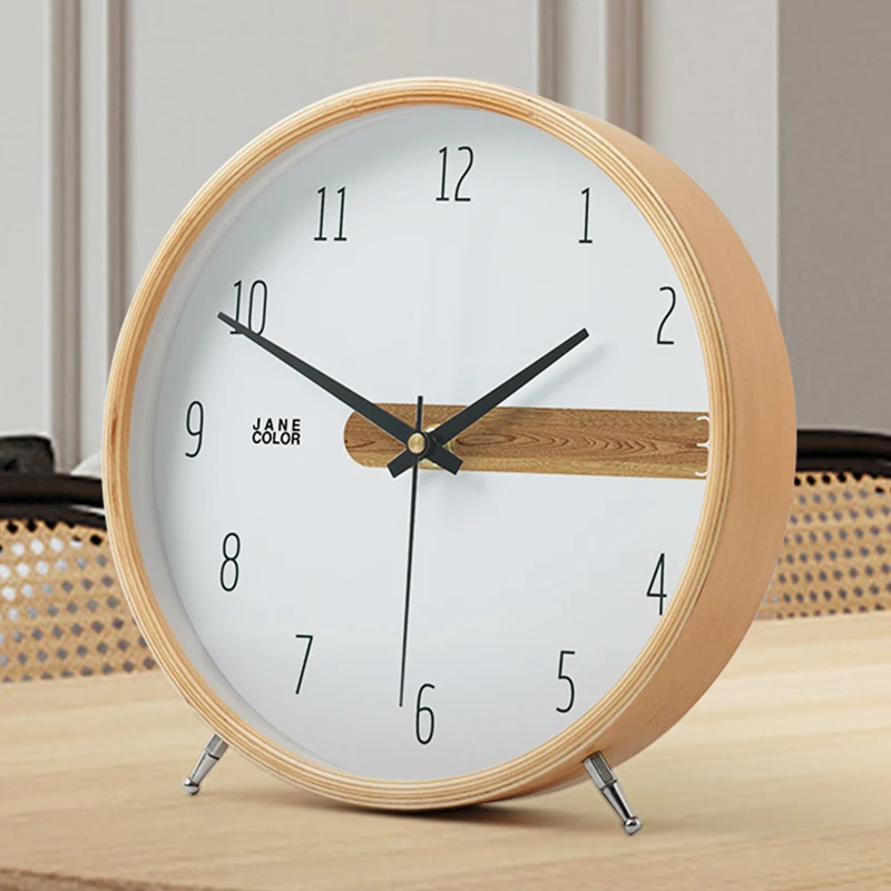 

Desk clock desk clock ornament living room table clock small modern desk clock simple pendulum clock digital clock