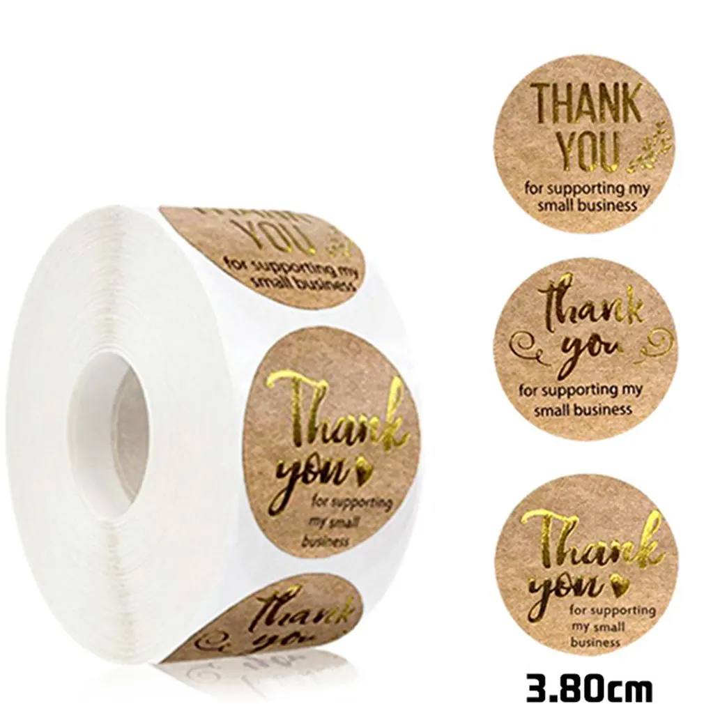 

Thank You For Supporting My Small Business Stickers 500 Labels Per Roll Gift Wrapping Decoration Self-adhesive Labe L