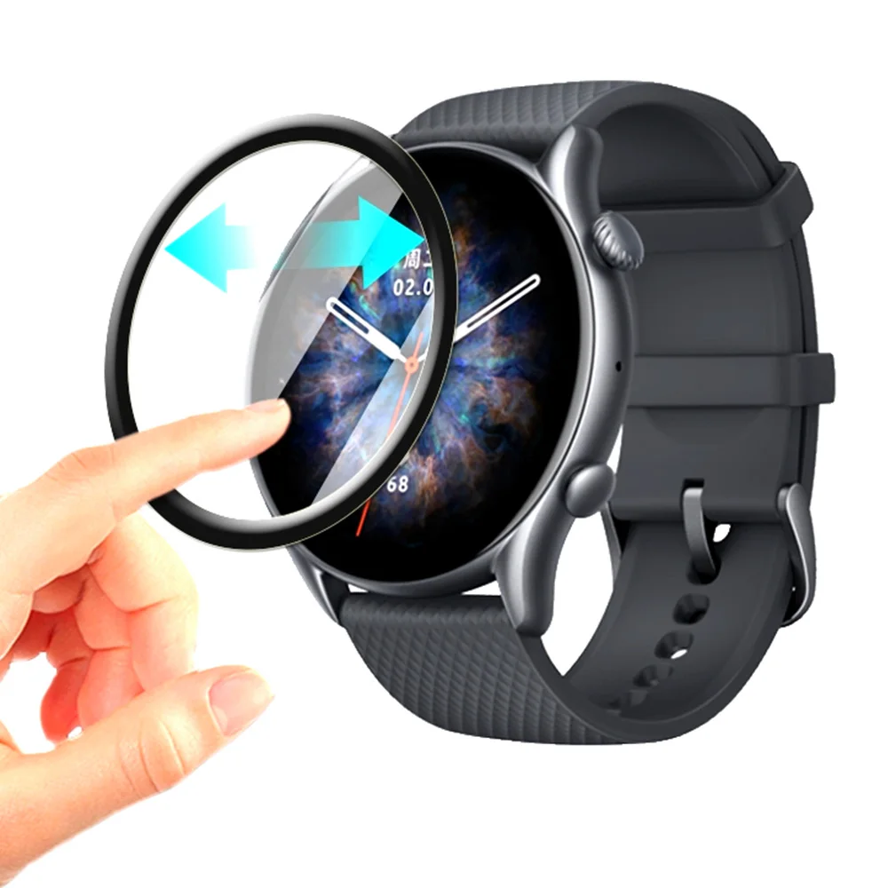 

Защитная пленка для Amazfit GTR 3 pro 2 2e Amazfit GTS 3 GTS 2mini SmartWatch Защитная пленка для экрана полностью прозрачная ТПУ изогнутая крышка